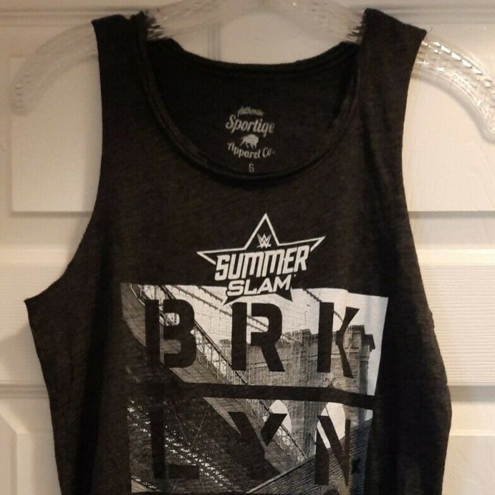 new WWE Summerslam 2016 Gray Tank Top Women's Small Brooklyn New York